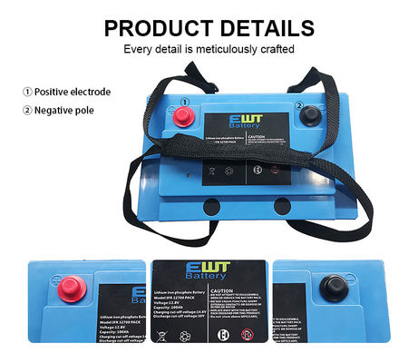 Beli Baterai Lithium Iron Phosphate 12V untuk 12v 100Ah LiFePo4 Deep Cycle Battery Pack dengan built-in BMS pembuatan online