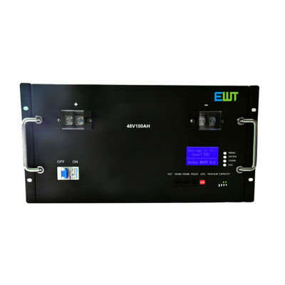 Beli Black Solar Energy Storage Lifepo4 Baterai 48V 100Ah dipasang di dinding pembuatan online