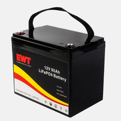 Beli EV RV Car Storage Rechargeable 12V Lithium ion LFP LiFePO4 Baterai 12.8V 95Ah Lithium Iron Phosphate Baterai pembuatan online
