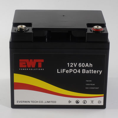 Beli Baterai Lithium Iron Phosphate 12V 60AH dengan Dukungan Bluetooth Logo Disesuaikan pembuatan online