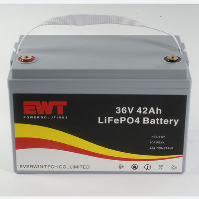 Beli Baterai lithium ion 36v 42Ah 2000siklus berat ringan umurpo4 36v 42ah baterai paket dengan BMS pembuatan online