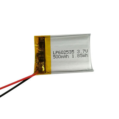 Beli LP602535 3.7V 500mAh Lithium Polymer Battery dengan Sertifikasi IEC62133 dan Contant Discharge Current 1C pembuatan online