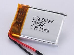 Beli Densitas Energi Tinggi LP402027 3.7V 200MAH Lithium Polymer Baterai Isi Ulang untuk Aplikasi Rate Tinggi 12 Bulan Garansi online manufacture