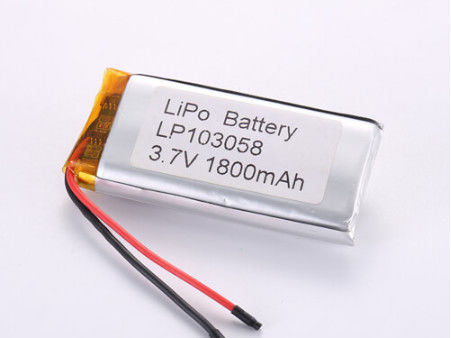 Beli LP103058 3.7V 1800mah produsen baterai li-ion Soft Pack Lithium Polymer Battery dengan Perlindungan Overdischarge dan Desain Fleksibel pembuatan online