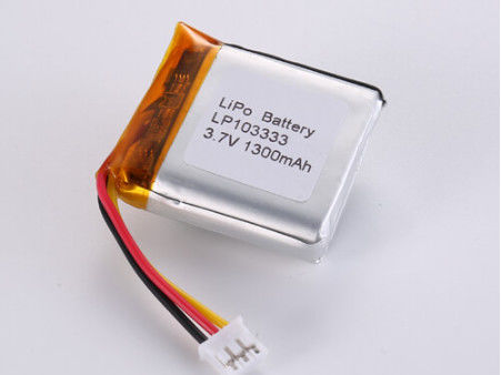 Beli LP103333 3.7V 1300MAH Lithium Polymer Battery Produsen dengan Komposisi Kimia pembuatan online