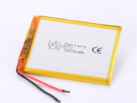 Beli LP315571 3.7V 1600mAh Baterai Li-ion dengan perlindungan overdischarge dan umur panjang pembuatan online