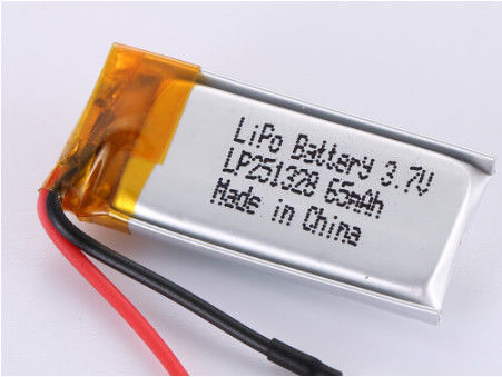 Beli LP251328 3.7V 65MAH Pabrik Baterai Li-Ion dengan Perlindungan Sirkuit Singkat Fitur Keamanan PCB dan Tegangan Terbuka pembuatan online