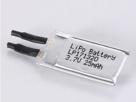 Beli LP171320 3.7V 25MAH Baterai Lithium Polymer Terisi ulang Ringan dan Kuat dengan Perlindungan PCB pembuatan online
