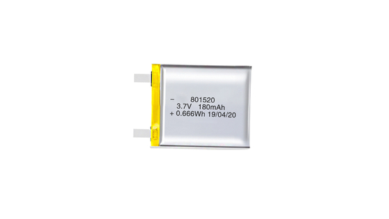 Beli 801520 3.7V 180MAH Lithium Polymer Batteries With High Energy Density And 300 Recharge Cycles pembuatan online