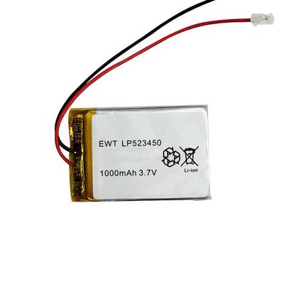 Baterai Lithium Polymer yang kuat 3.7v 1000mah 402035 Baterai CE