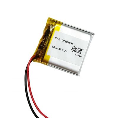 Baterai Li-ion Polymer 600mAh 3.7V 500mah Baterai isi ulang