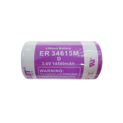 ER34615m Lithium Baterai Utama 14500mAh Li Socl2 3.6V Baterai
