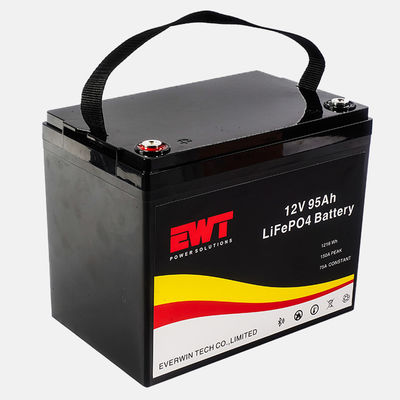 Baterai Lithium 12V LiFePO4 LFP Baterai Lithium Besi Fosfat 12,8V 95Ah Baterai Lithium dengan BMS