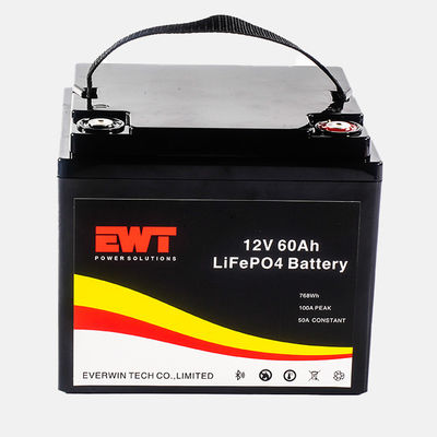 12V LFP Anode Material Lithium Iron Phosphate Battery IFR32700 12.8V 60Ah untuk Sistem Listrik