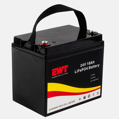 Pak Baterai Lithium Ion dan Lithium Phosphate LFP 24V 18Ah Baterai Besi Lithium