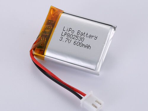 LP802530 3.7V 600MAH Baterai Prismatik untuk Perangkat Digital
