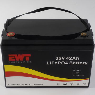 Baterai penyimpanan energi Lifepo4 36V 42Ah untuk penggantian asam timbal dengan siklus hidup yang panjang