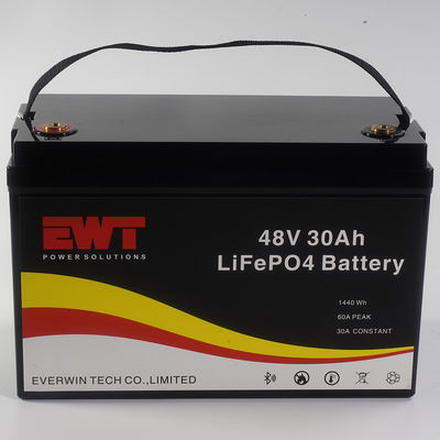 Keamanan Tinggi 48V 30Ah Lifepo4 Baterai penyimpanan energi untuk asam timbal