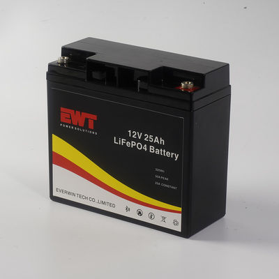 Baterai Lithium Iron Phosphate 12.8V 25ah Baterai Lifepo4 Untuk Sistem Surya