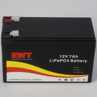 Umur panjang 12V 7AH VRLA Lifepo4 Deep Cycle Lithium Iron Phosphate Battery Pack