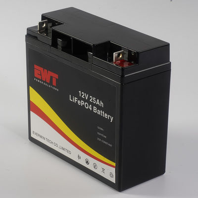 5000 Siklus Kehidupan 12V 25AH Baterai isi ulang Paket Dengan Fungsi Bluetooth