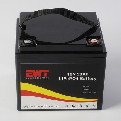 pemasok OEM 640Wh baterai lithium ion 12v 50ah lifepo4 baterai paket untuk skuter E-bike Golf mobil