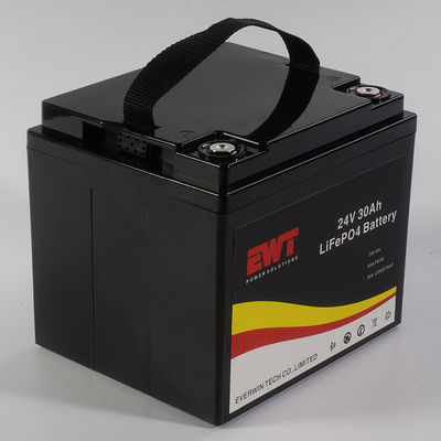 LiFePO4 Baterai 24V LFP Cell -20°C sampai 45°C Maksimum arus pelepasan terus menerus 30A Kinerja suhu tinggi 640Wh