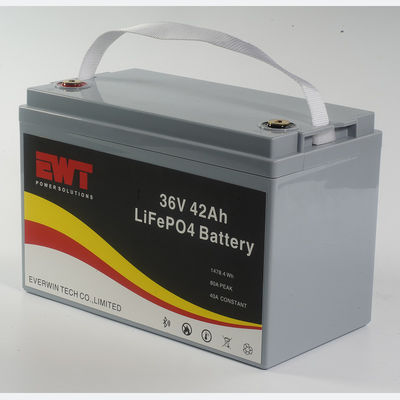 Plastik Casing Lifepo4 Baterai Paket 36V 42AH untuk BBQ Outdoor Energy Storage Power Supply