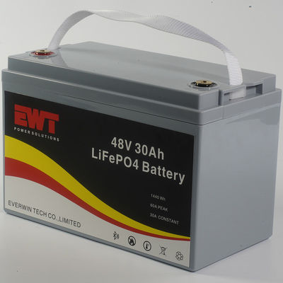 48V 30AH Lithium Iron Phosphate Battery Pack untuk Pemantauan Online Keamanan Tinggi Dampak Lingkungan Rendah