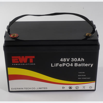 Smart Battery Pack Kapasitas Tampilan Dengan BMS 48V 30AH Dukungan Pabrik OEM Layanan