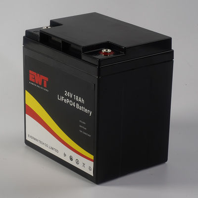 Baterai Lithium Iron Phosphate Portable 24V 18Ah dengan Desain Prismatik untuk Keamanan Lingkungan dan Umur Panjang