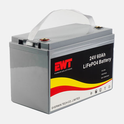 24V 60Ah LiFePO4 Baterai untuk Perahu Listrik 30A Pengeluaran 640Wh Daya Keluar -20°C sampai 45°C