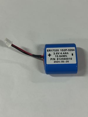 3Baterai Lithium Thionyl Chloride Tegangan.6V dengan LOGO Biru dan LOGO Disesuaikan