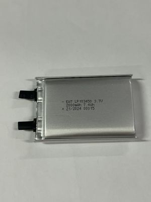 3.7V tegangan nominal Baterai film tipis perak Sumber daya untuk berbagai aplikasi