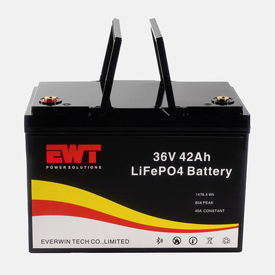 Kapasitas tinggi LiFePO4 36V 50Ah Lithium Iron Phosphate Battery Module dengan tegangan nominal 51.2V