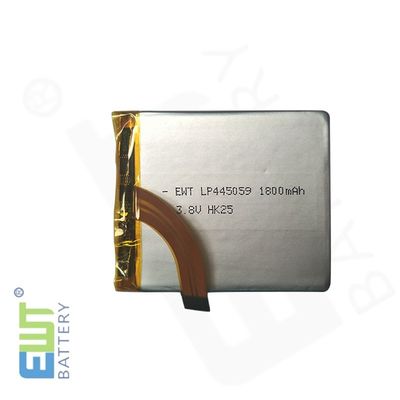 Over Discharge Protection Lipo Battery Pack LP445059 1800mAh 3.8V Keamanan dan tahan lama