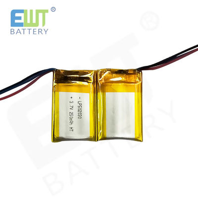 4.2V Pengisian Tegangan Putus dan Baterai Li-Poly dengan Sel Kantong LP502030 3.7V 250mAh