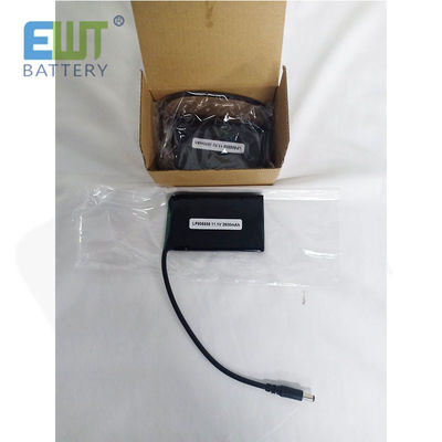 LP505585 11.4V 2600mAh Lithium Polymer Battery Dengan Kabel DC