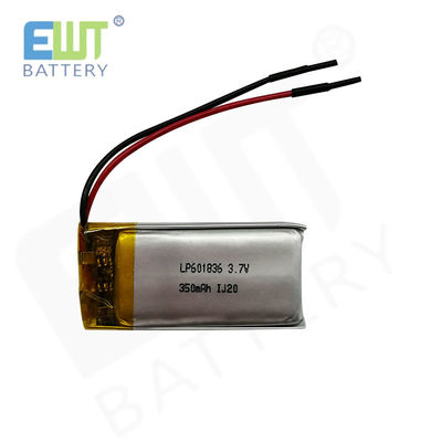 LP601836 3.7V 350mAh Lithium Polymer Battery 1S1P untuk Perkapalan Udara atau Laut
