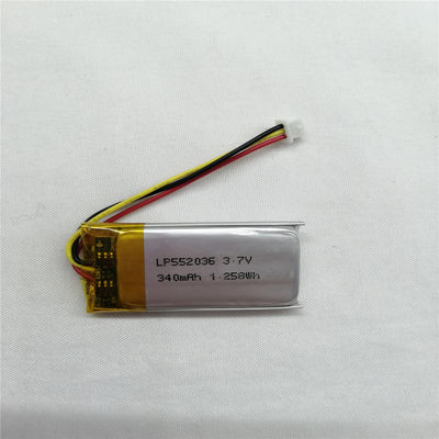 LiPo Pack Kapasitas Tinggi LP602535 3.7V 500mAh Fitur Keamanan Perlindungan Sirkuit Singkat untuk Kinerja yang Lama