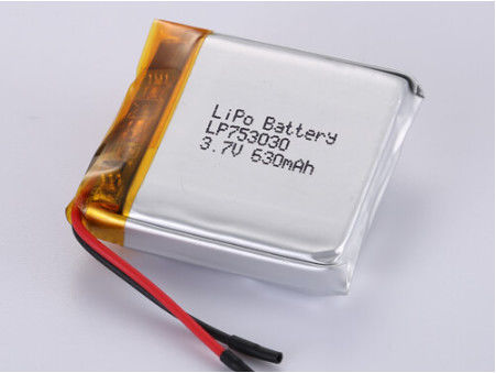 LP753030 3.7V 630MAH Baterai Litium Polimer Perak untuk Kinerja yang Lama