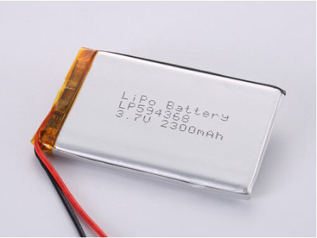 Oem Akceptable Open Voltage 3.7V 2300MAH Lithium Polymer Battery dengan umur simpan 1 tahun dan tegangan nominal 3.7v