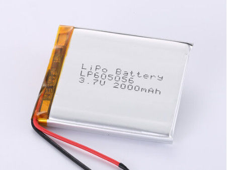 LP605056 3.7v Lipo Baterai Lithium Polymer Baterai Kapasitas Tinggi 2000MAH Perlindungan PCB Polymer Li-ion Cell Terisi ulang
