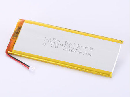 LP3342112 3.7V 2300MAH Lithium Polymer Battery Kapasitas Tinggi LiPo Pack dengan Masa Pelayaran 1 Tahun