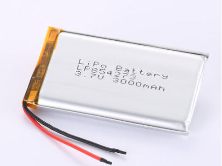LP854273 3.7V 3000MAH Lithium Polymer Battery CC/CV Cara Pengisian Perlindungan Over-discharge JST/Customized Connector Type