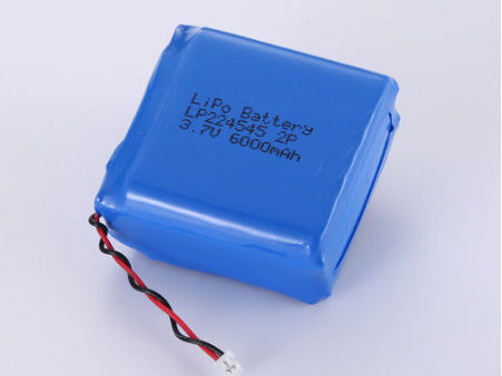 LP224545 3.7V 6000MAH Li Ion Battery Manufacturers LiPo Pack Kapasitas Tinggi dengan 500 Siklus Umur Siklus pada -20°C sampai 60°C