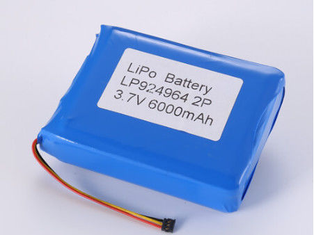 500 Siklus 3.7V 6000mAh Baterai Li-ion untuk Baterai Li-polimer Kelas A Suhu Pelepasan Sel -20°C hingga 60°C