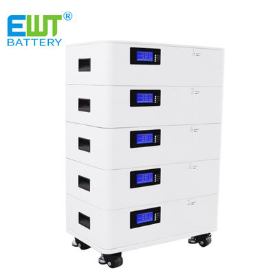 Produsen baterai li ion 51.2V 150Ah Penyimpanan Energi Kustom Tipe Rak yang Dipasang di Dinding Baterai Lithium Iron Phosphate Tegangan Tinggi yang Ditumpuk