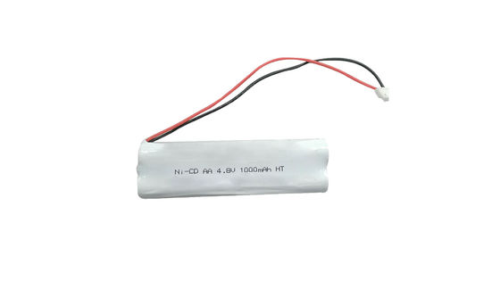 Baterai Medis NI-CD 4.8V 1000MAH Terminal Atas Tombol Tipe 72200 -20°C Hingga 35°C untuk Perangkat Medis