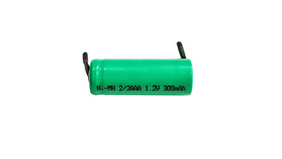 NIMH 1.2V 300MAH Baterai Nikel Metal Hydride yang dapat diisi ulang tahan lama Tidak ada efek memori dan kapasitas yang bervariasi